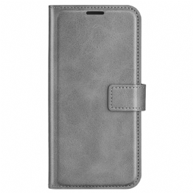 Custodia in pelle Realme C30 Ecopelle Testurizzata Con Chiusura Quadrata