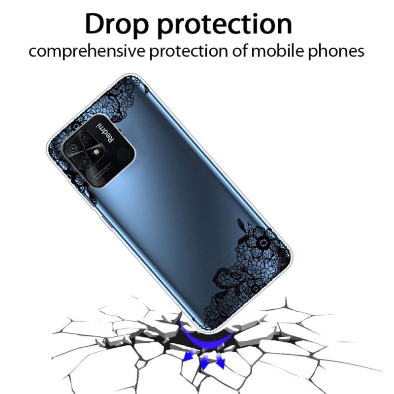 Cover Xiaomi Redmi 10C Merletto Grazioso Puro