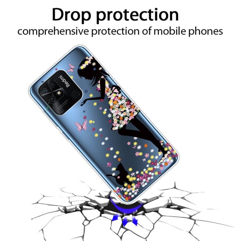 Cover Xiaomi Redmi 10C Ragazza Trasparente