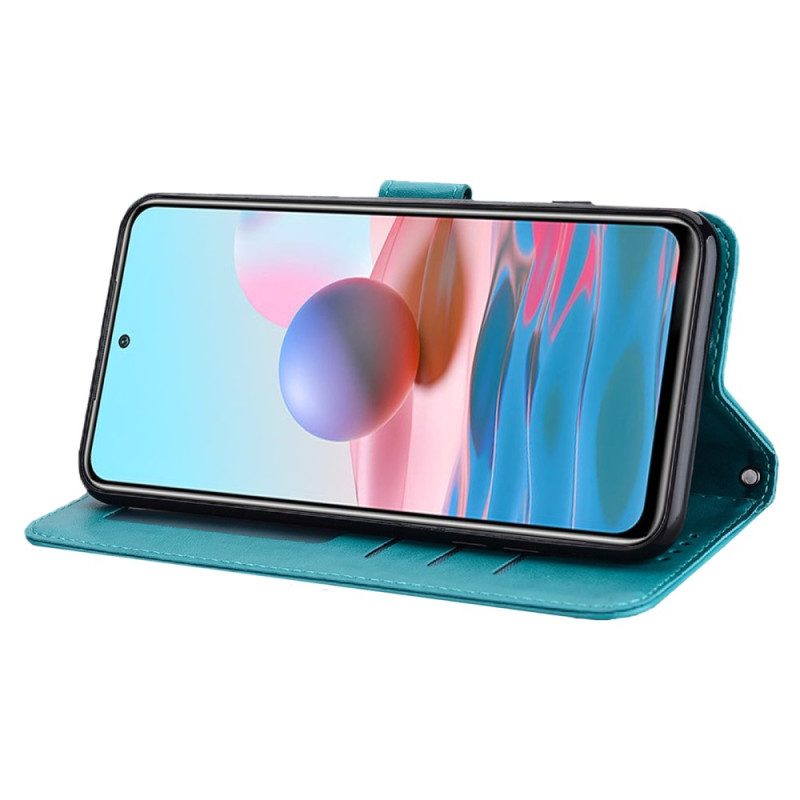Custodia in pelle Xiaomi Redmi 10C Albero E Cervo