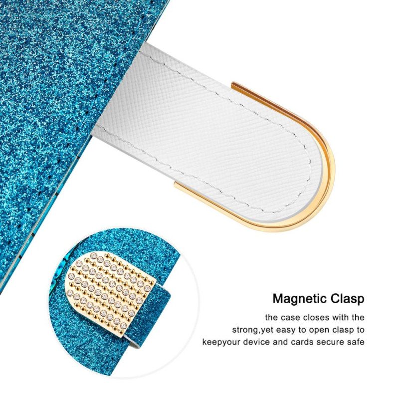 Custodia in pelle Xiaomi Redmi 10C Diamanti Coccodrillo