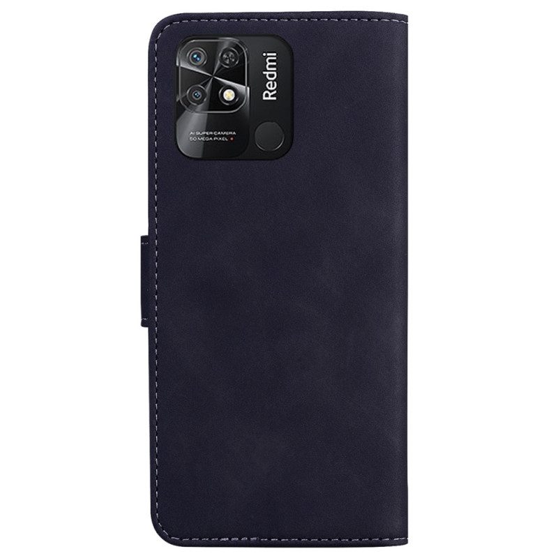 Custodia in pelle Xiaomi Redmi 10C Ecopelle Tinta Unita