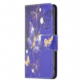 Custodia in pelle Xiaomi Redmi 10C Farfalle