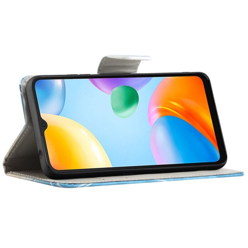 Custodia in pelle Xiaomi Redmi 10C Mantieni La Calma E Scintilla