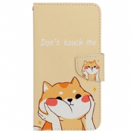 Custodia in pelle Xiaomi Redmi 10C Non Toccarmi