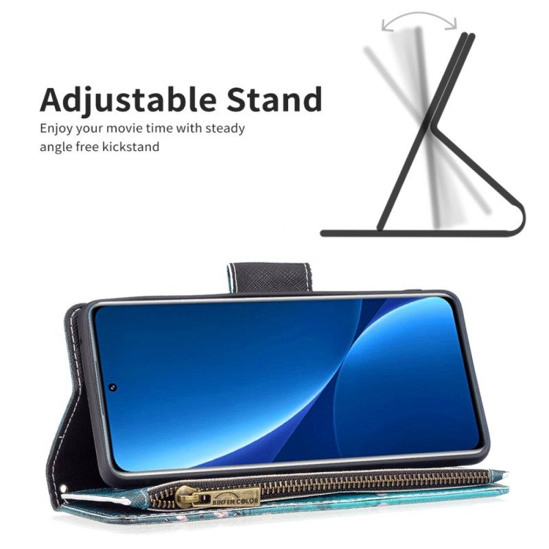 Custodia in pelle Xiaomi Redmi 10C Tasca Per Albero Con Cerniera