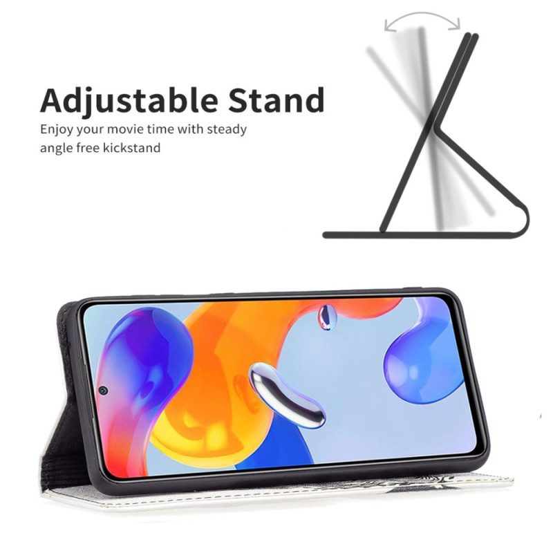 Folio Cover Xiaomi Redmi 10C Custodia in pelle Bei Capelli
