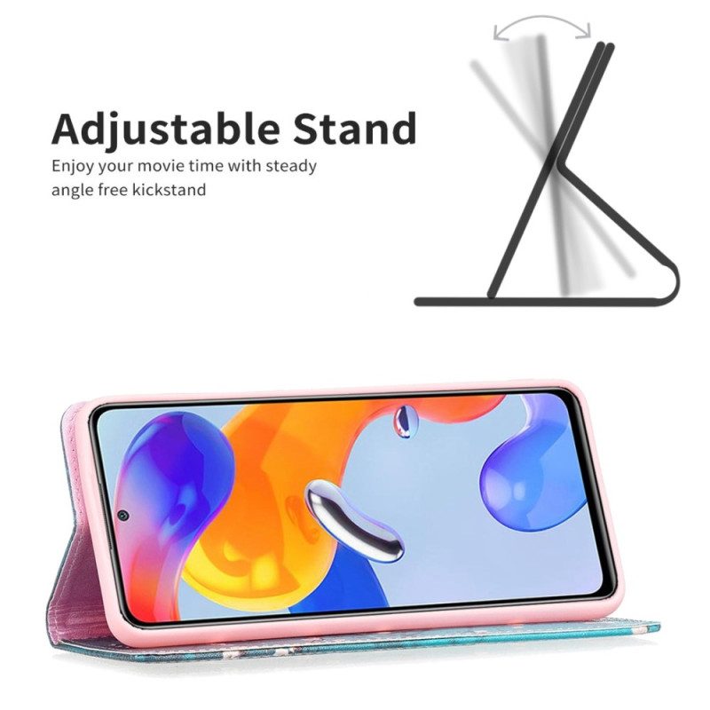 Folio Cover Xiaomi Redmi 10C Custodia in pelle Floreali