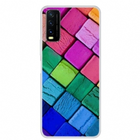 Cover Vivo Y20s Cubi Colorati