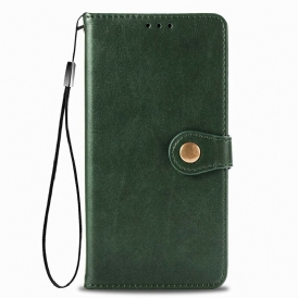 Custodia in pelle Xiaomi Redmi 9T Ecopelle E Chiusura Vintage