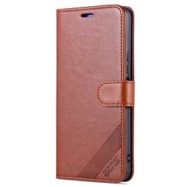 Custodia in pelle Vivo Y35 Azns Effetto Pelle
