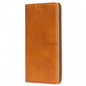 Folio Cover Vivo Y35 Custodia in pelle Effetto Pelle Retrò