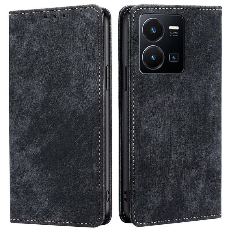 Folio Cover Vivo Y35 Custodia in pelle Rfid