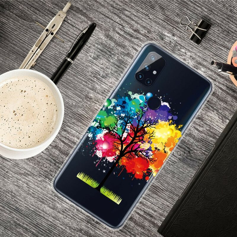 Cover OnePlus Nord N10 Albero Dell'acquerello Senza Soluzione Di Continuità