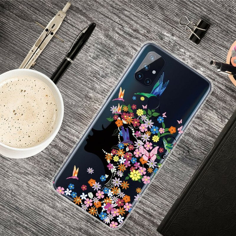 Cover OnePlus Nord N10 Bella Testa Di Fiore