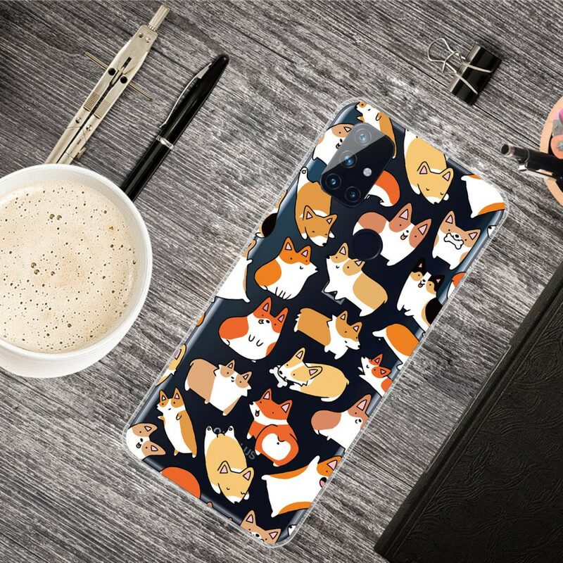 Cover OnePlus Nord N10 Cani Multipli Senza Soluzione Di Continuità