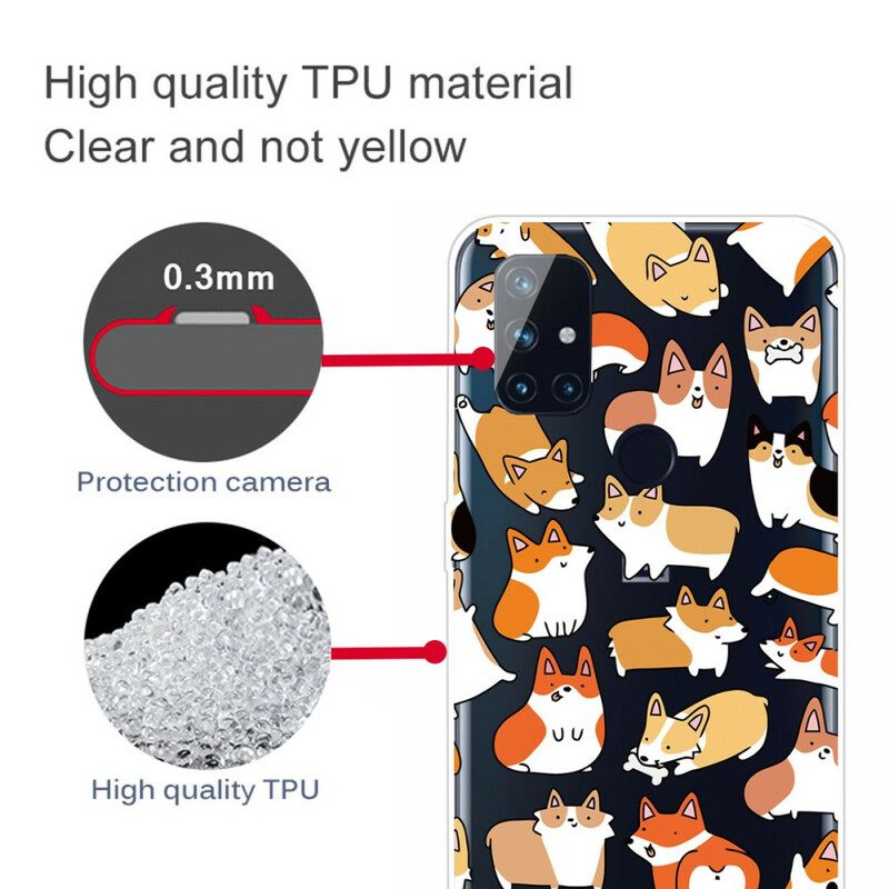 Cover OnePlus Nord N10 Cani Multipli Senza Soluzione Di Continuità