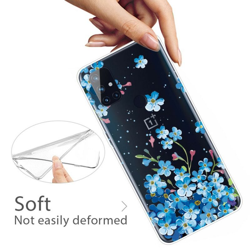 Cover OnePlus Nord N10 Fiori Blu
