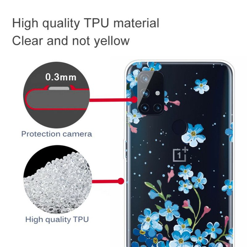 Cover OnePlus Nord N10 Fiori Blu