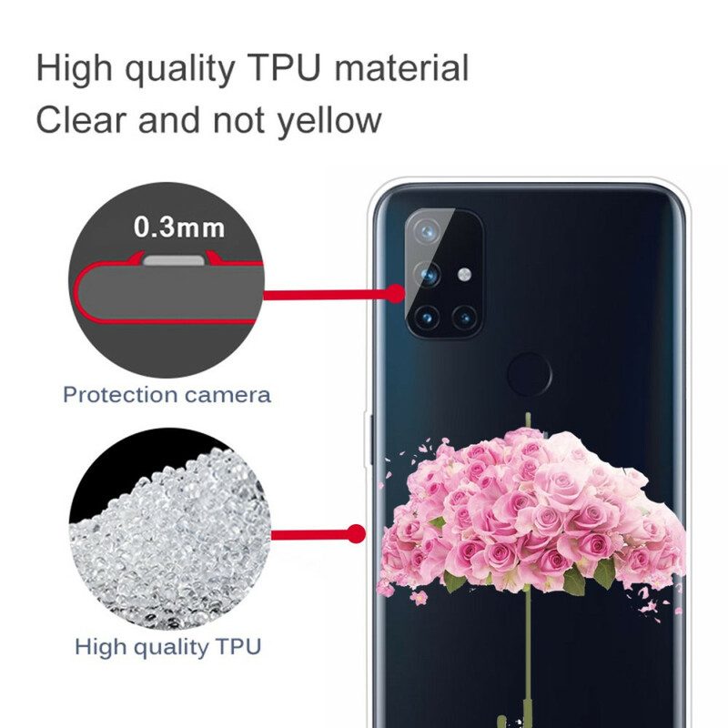 Cover OnePlus Nord N10 Ombrello In Rose