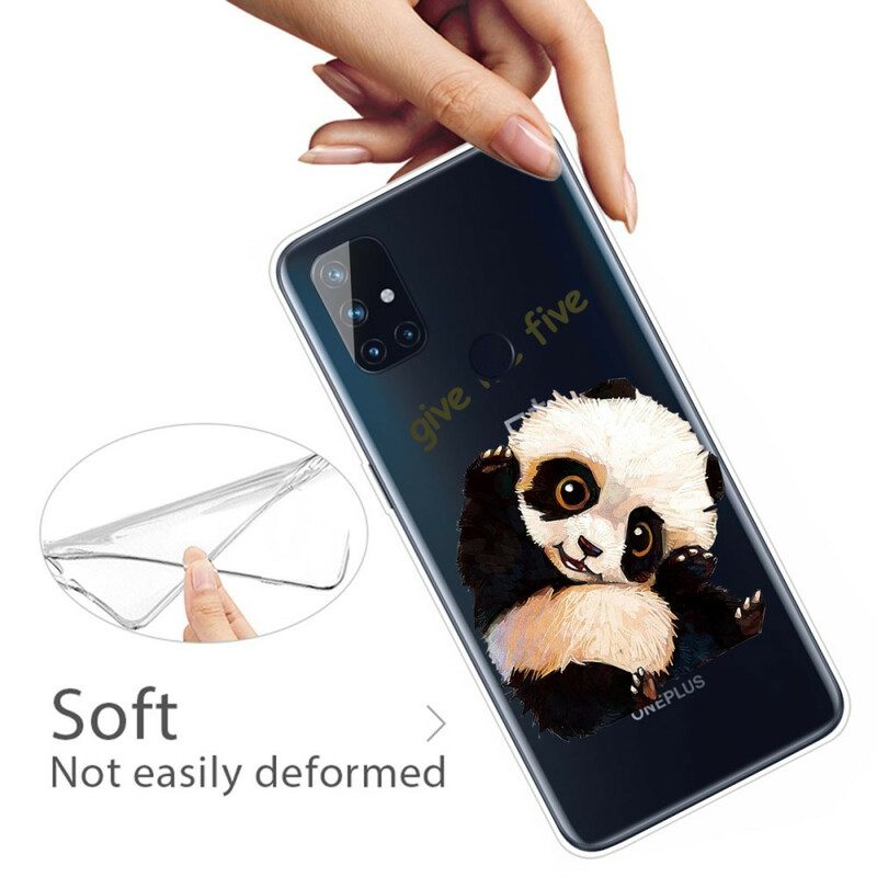 Cover OnePlus Nord N10 Panda Senza Soluzione Di Continuità Dammi Cinque