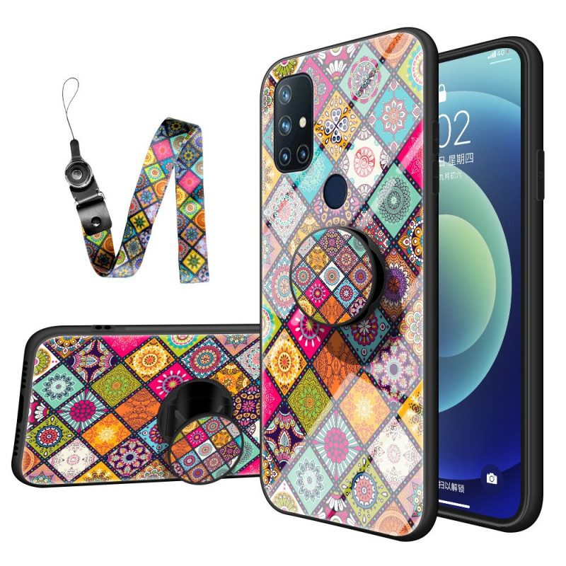 Cover OnePlus Nord N10 Supporto Magnetico Patchwork