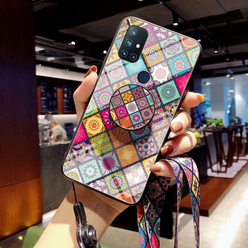 Cover OnePlus Nord N10 Supporto Magnetico Patchwork