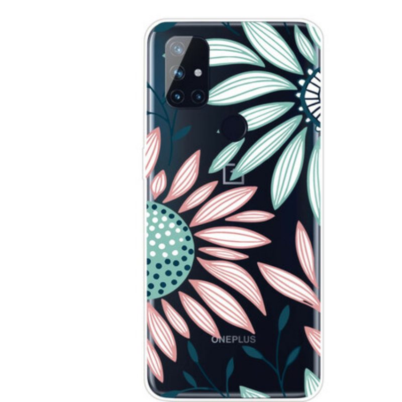 Cover OnePlus Nord N10 Un Fiore Trasparente