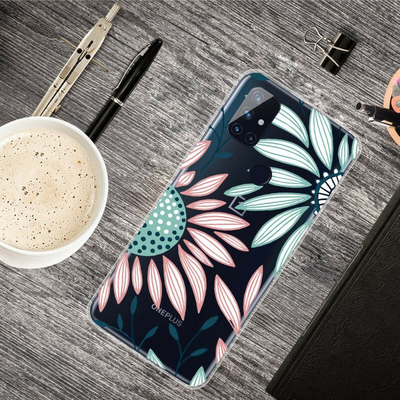 Cover OnePlus Nord N10 Un Fiore Trasparente
