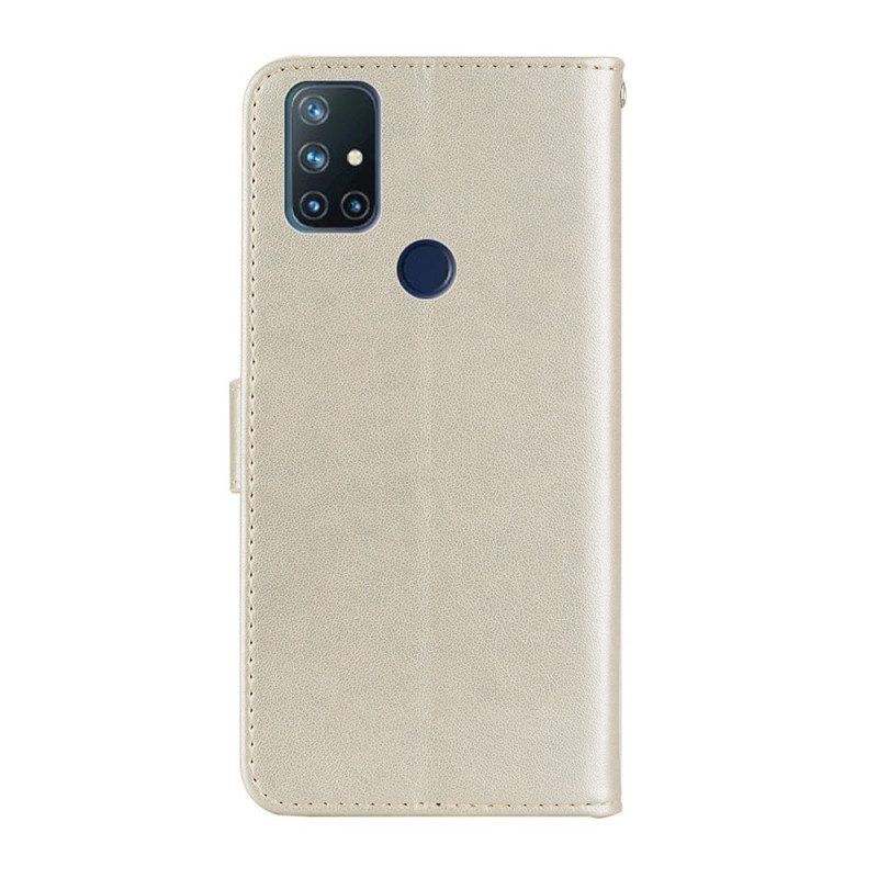 Custodia in pelle OnePlus Nord N10 Mandala E Fascino Del Gufo