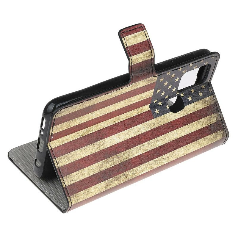 Folio Cover OnePlus Nord N10 Bandiera Americana