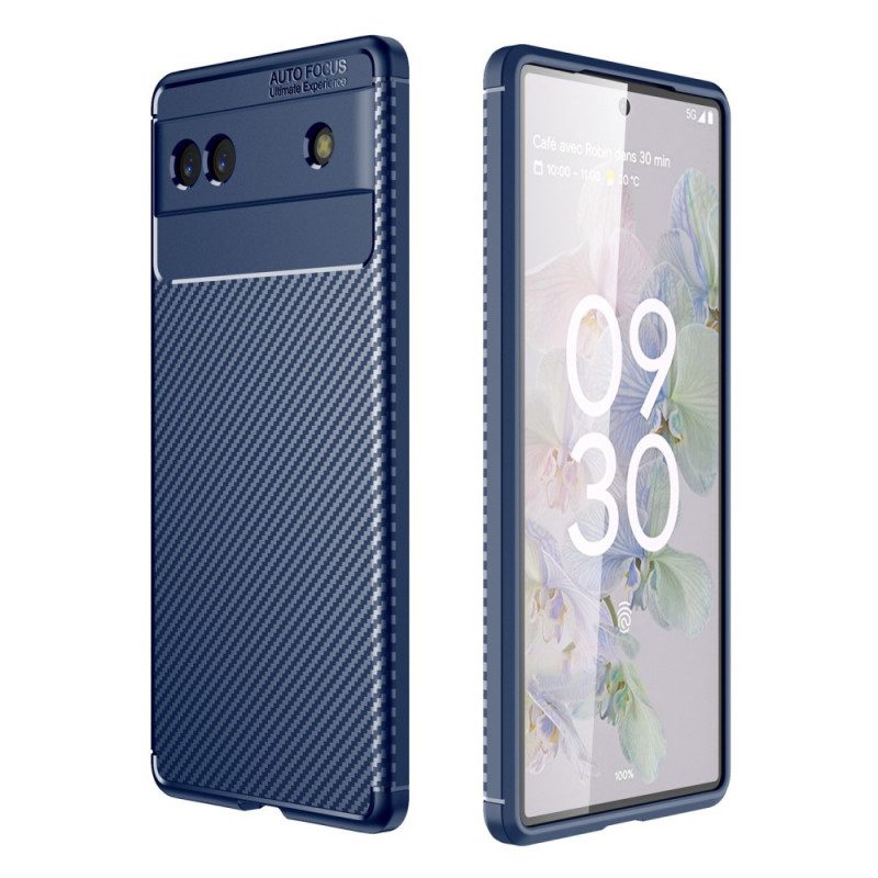 Cover Google Pixel 6A Fibra Di Carbonio Flessibile
