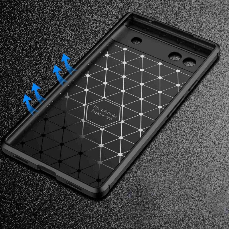Cover Google Pixel 6A Fibra Di Carbonio Flessibile