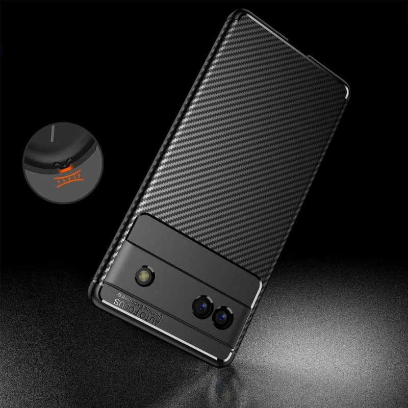 Cover Google Pixel 6A Fibra Di Carbonio Flessibile