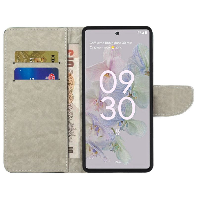 Custodia A Portafoglio Google Pixel 6A Clan Dei Gufi