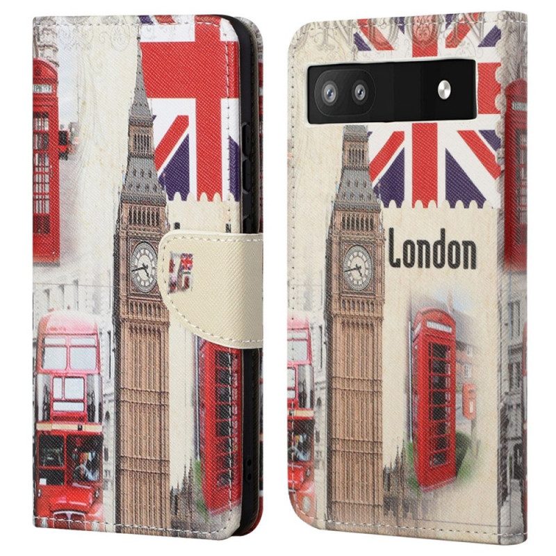 Custodia A Portafoglio Google Pixel 6A Londra
