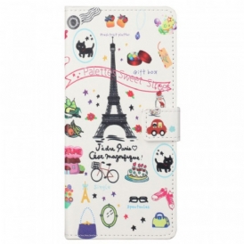 Custodia A Portafoglio Google Pixel 6A Parigi Festeggia