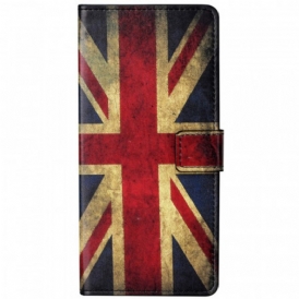 Custodia in pelle Google Pixel 6A Bandiera Inglese