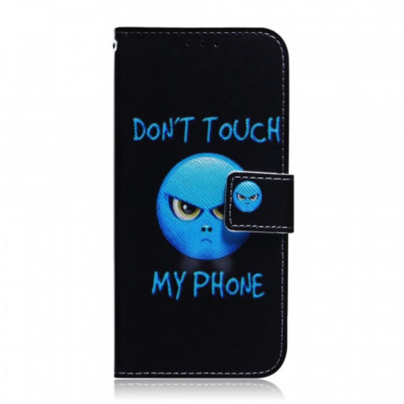 Custodia in pelle Google Pixel 6A Emoji Non Toccare Il Mio Telefono