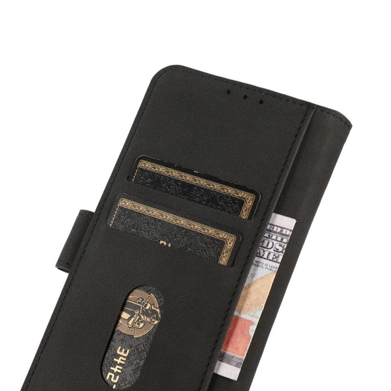 Custodia in pelle Google Pixel 6A Khazneh Moda Effetto Pelle