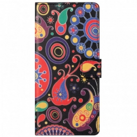 Custodia in pelle Google Pixel 6A Modello Galassia