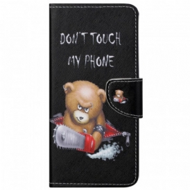 Custodia in pelle Google Pixel 6A Orso Pericoloso