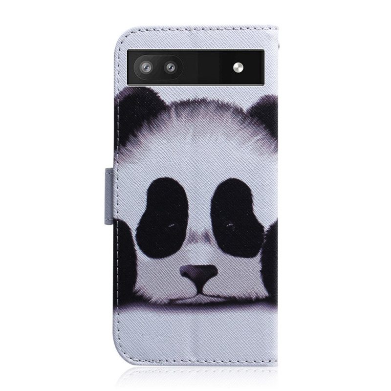 Custodia in pelle Google Pixel 6A Panda