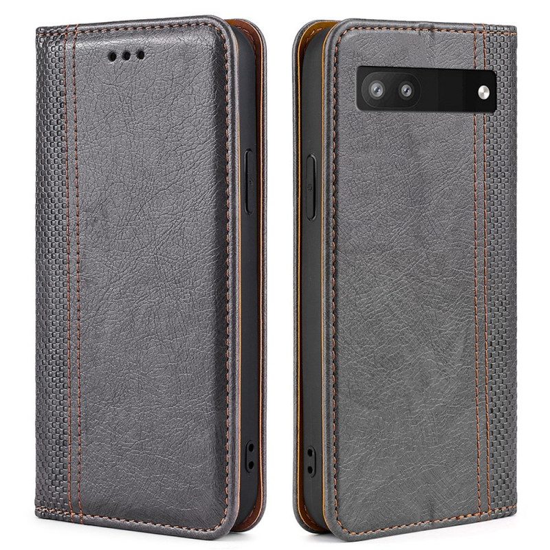 Custodia in pelle Google Pixel 6A Stile Vintage