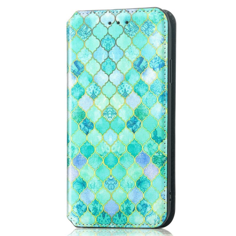 Folio Cover Google Pixel 6A Custodia in pelle Progettazione Caseneo Rfid