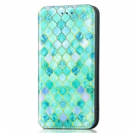 Folio Cover Google Pixel 6A Custodia in pelle Progettazione Caseneo Rfid