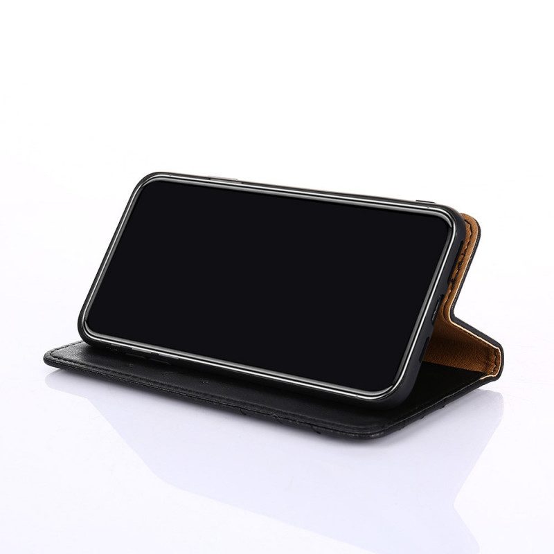 Folio Cover Google Pixel 6A Custodia in pelle Rivetto In Pelle Stile