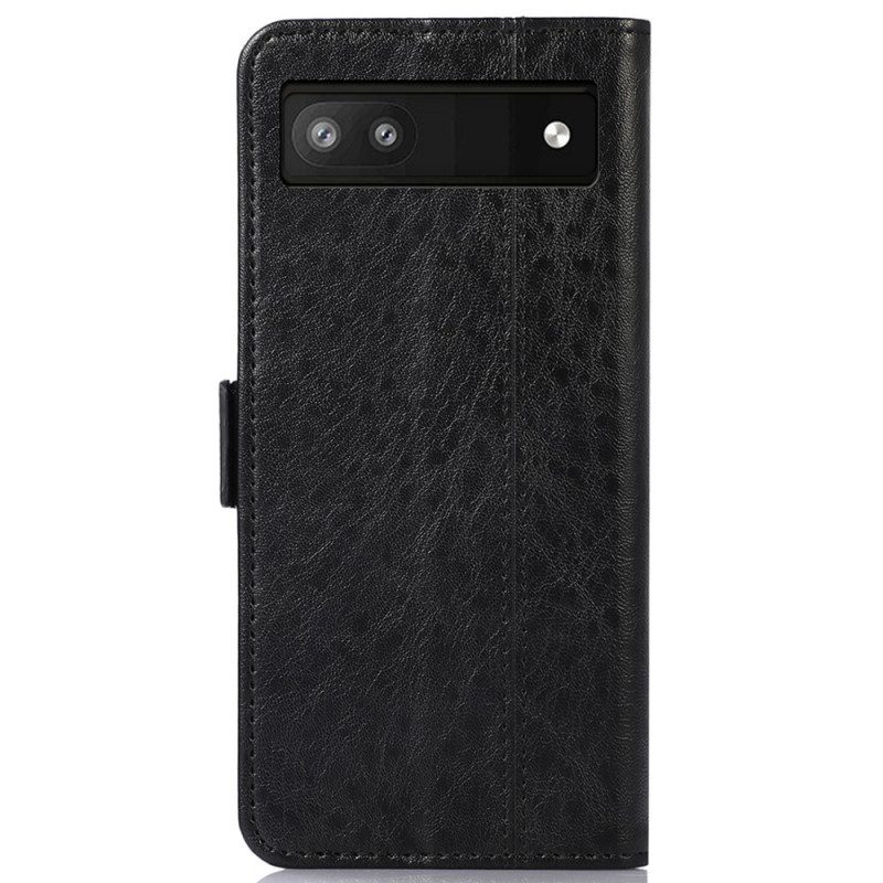 Folio Cover Google Pixel 6A Ecopelle Discreta