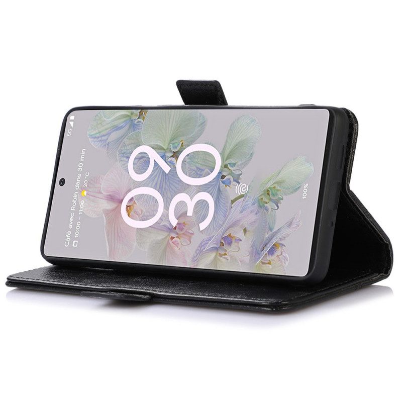 Folio Cover Google Pixel 6A Ecopelle Discreta