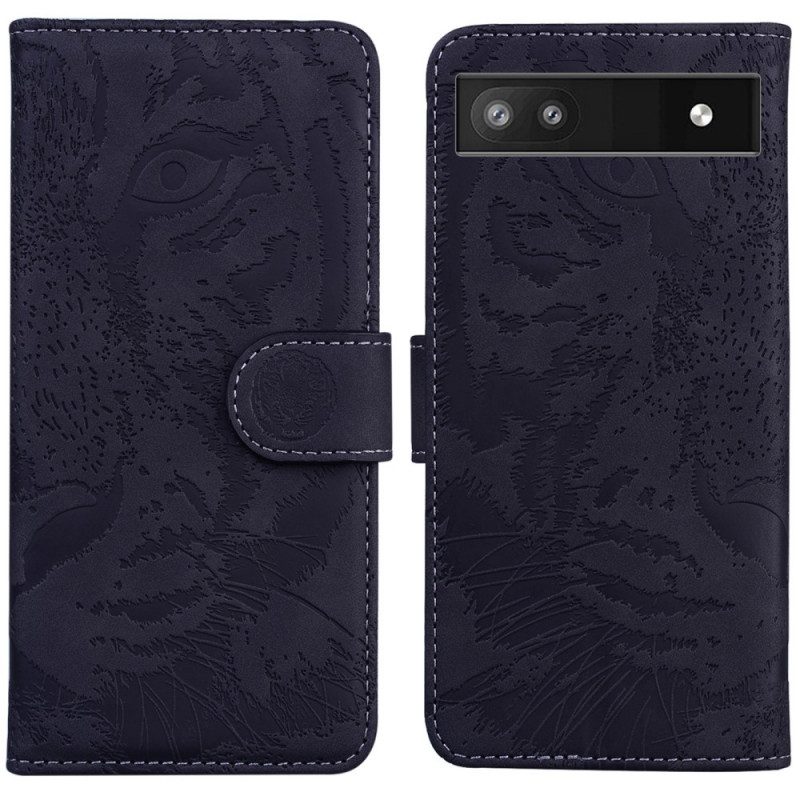 Folio Cover Google Pixel 6A Faccia Da Tigre